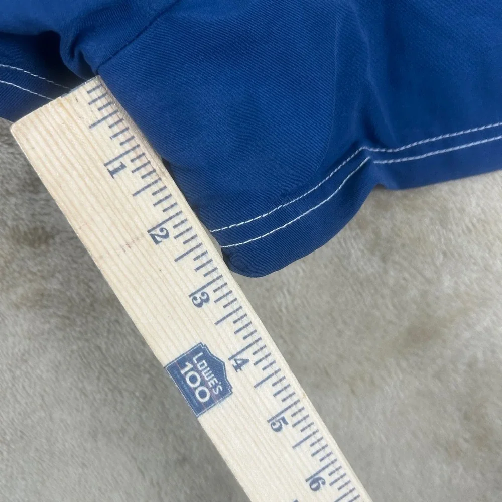 Sideout Womens Vintage Blue Colorblock Swim Skort Shorts Size 9 CQW6245 USA Made